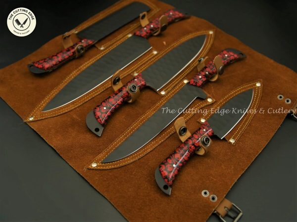 Skull Print Kitchen Knife Set - Image 5