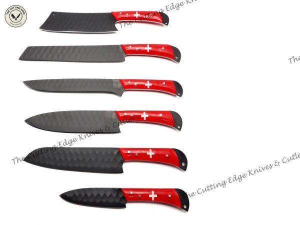 Alpine Black Coated Knife Set - Image 6