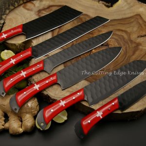 Alpine Black Coated Knife Set