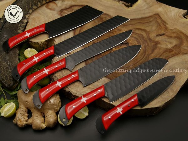 Alpine Black Coated Knife Set