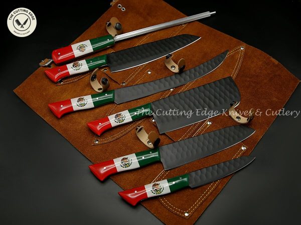 Mexican Flag Grip Chef Knives - Image 5