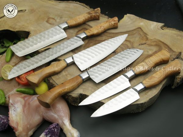 Rain Drop Forged Chef Knives - Image 2