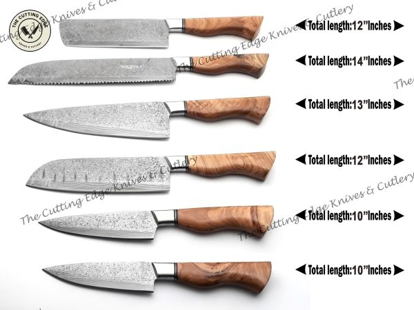 Artisan Crafted Damascus Knives - Image 6