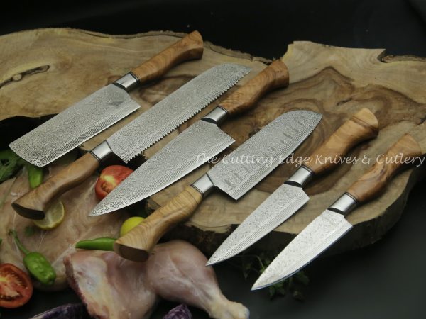 Artisan Crafted Damascus Knives - Image 2