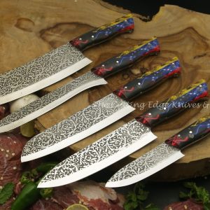 Blazy Etching Steel Chef Set