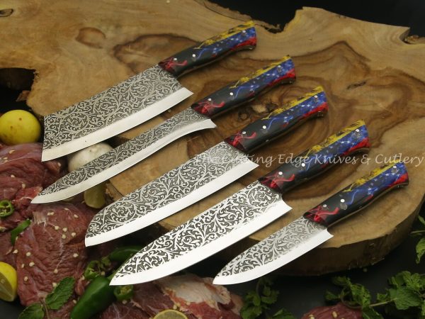 Blazy Etching Steel Chef Set