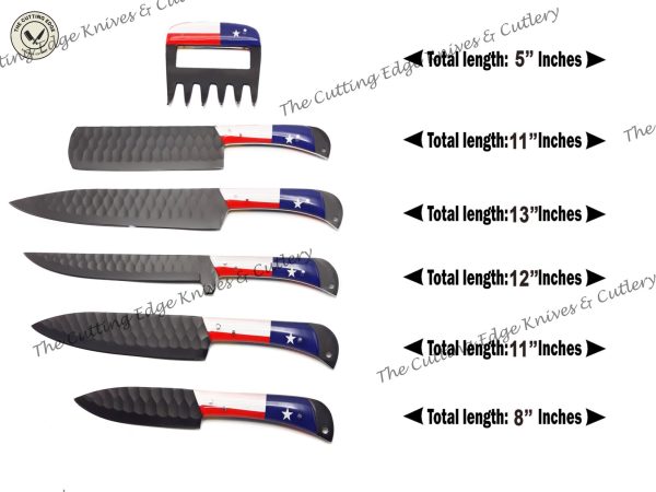 Chilean Flag Steel Chef Knives - Image 6