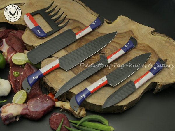 Chilean Flag Steel Chef Knives - Image 2