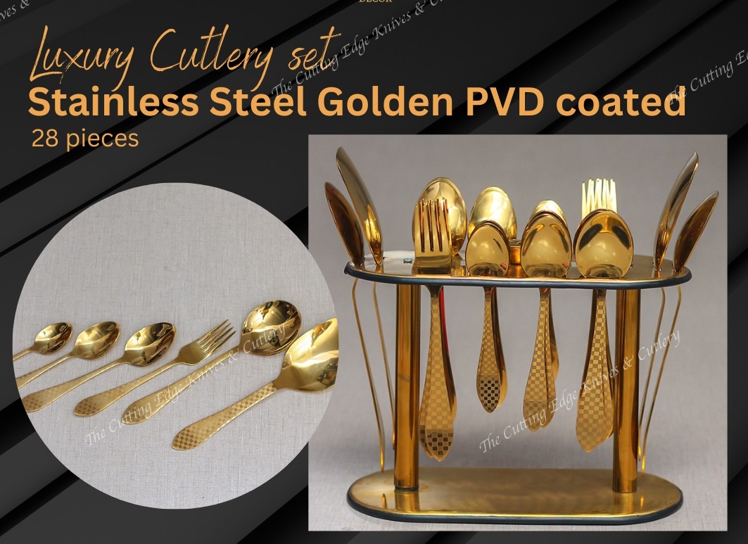Gold Coated Luxury Cutlery Set